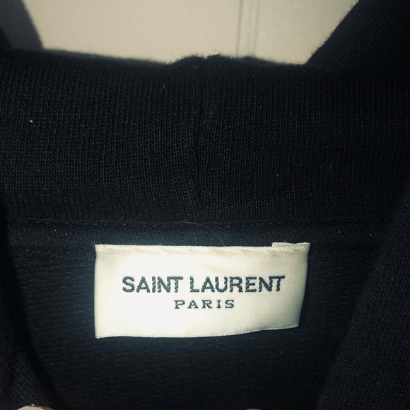 Saint Laurent Mens Star Logo Hoodie - Picture 4 of 7